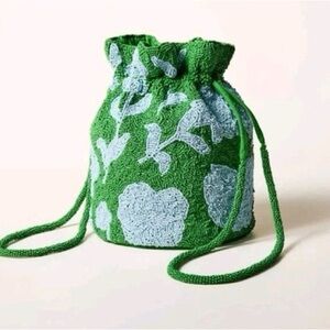 Kate Spade X Target - Beaded Classic Rose Drawstring Bucket Bag